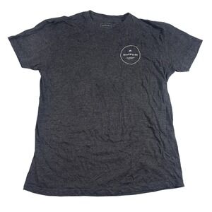 Quiksilver Boardriding Company Graphic T Shirt Men's L/G Charcoal Gray